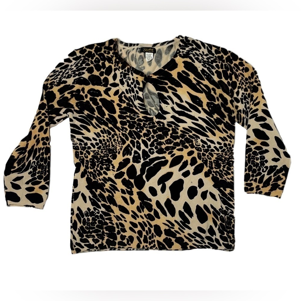 Elizabeth New York Leopard print Top size M